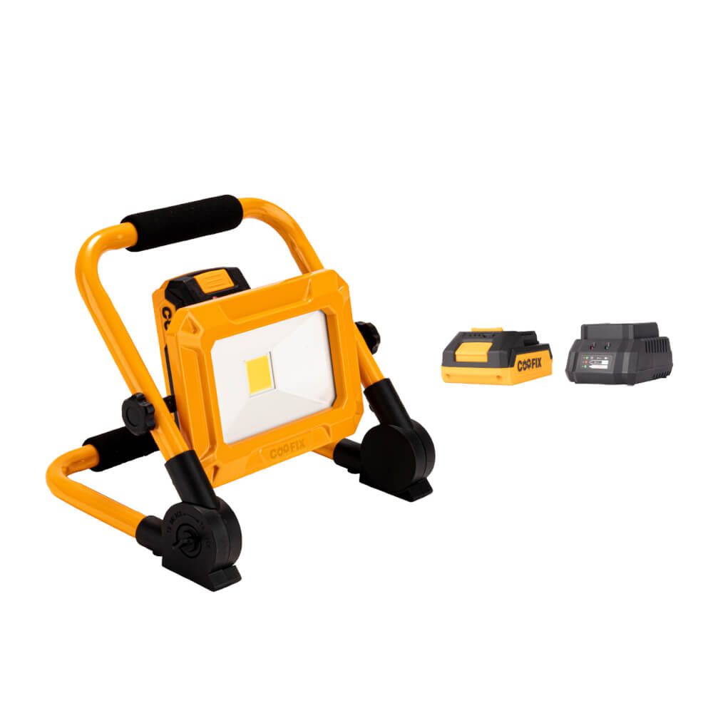 สปอร์ตไลท์ภายนอก LED COOFIX รุ่น CF-WL003 แบตเตอรี่ 2.0AH 20V 750 ลูเมน WHITE_0